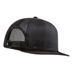 DHCM Woven Label Flat Brim Trucker Hat - 