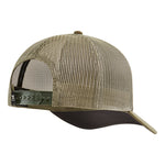 DHCM Woven Label Curved Brim Trucker Hat - 