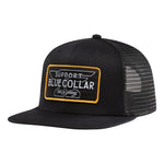 Barricade Anvil Flat Brim Trucker Hat - Black