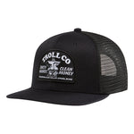 DHCM Ramblin Anvil Flat Brim Trucker Hat - Black