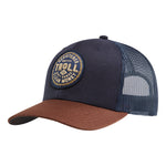 DHCM Chain Gang Curved Brim Trucker Hat - Navy