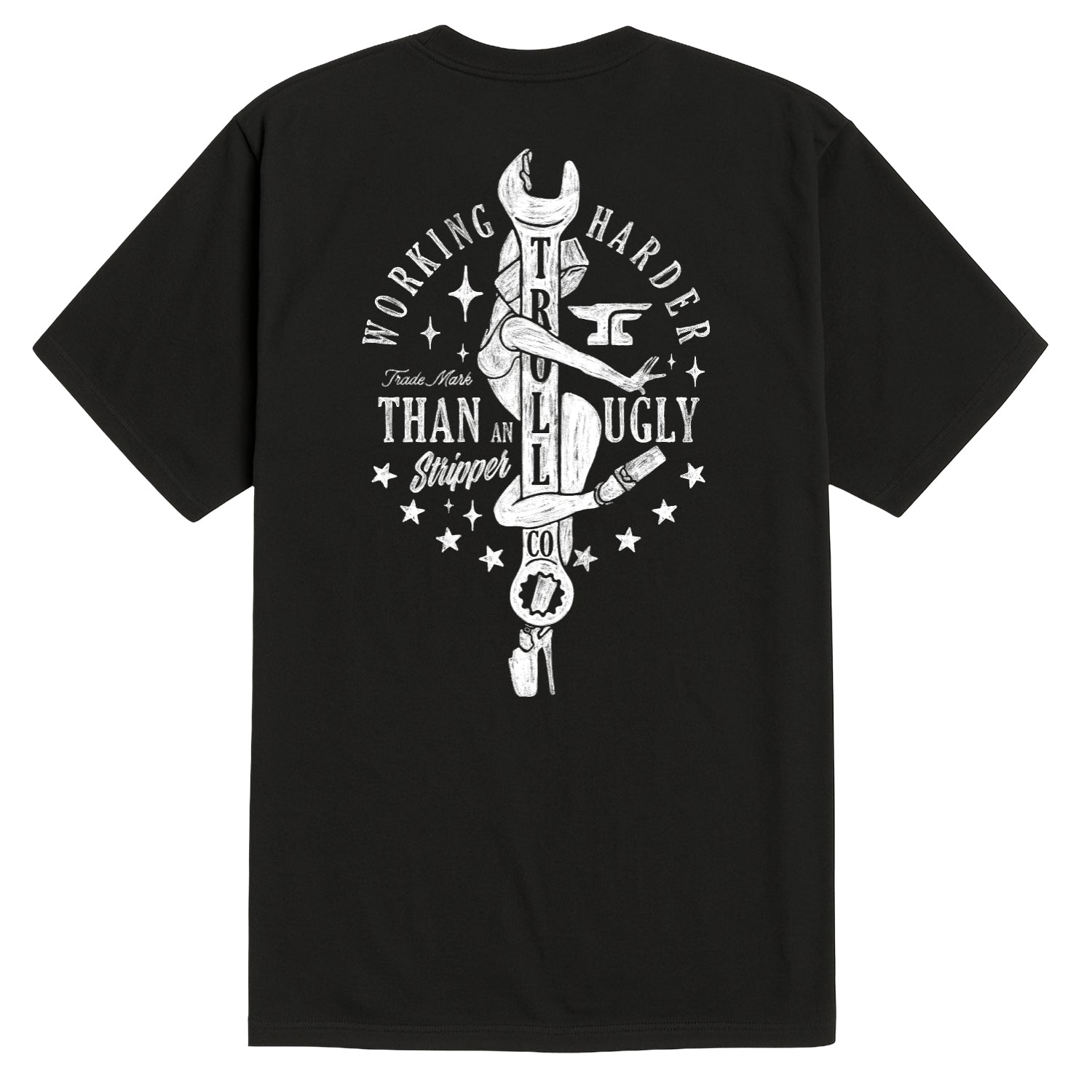 Men's Working Wrench T-Shirt | Color: Black