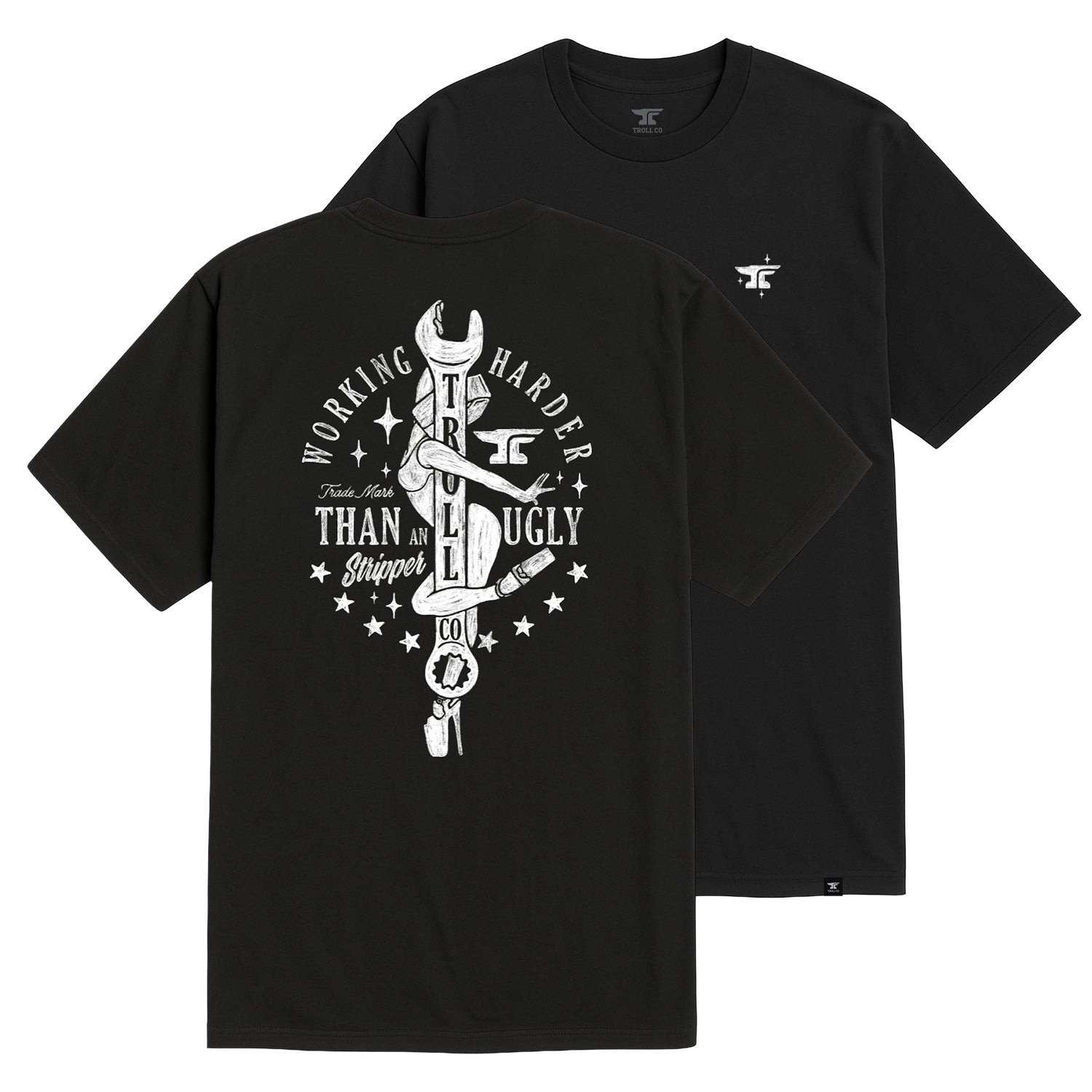 Men's Working Wrench T-Shirt | Color: Black