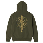 Men's Working Wrench Hoodie | Color: Military Green