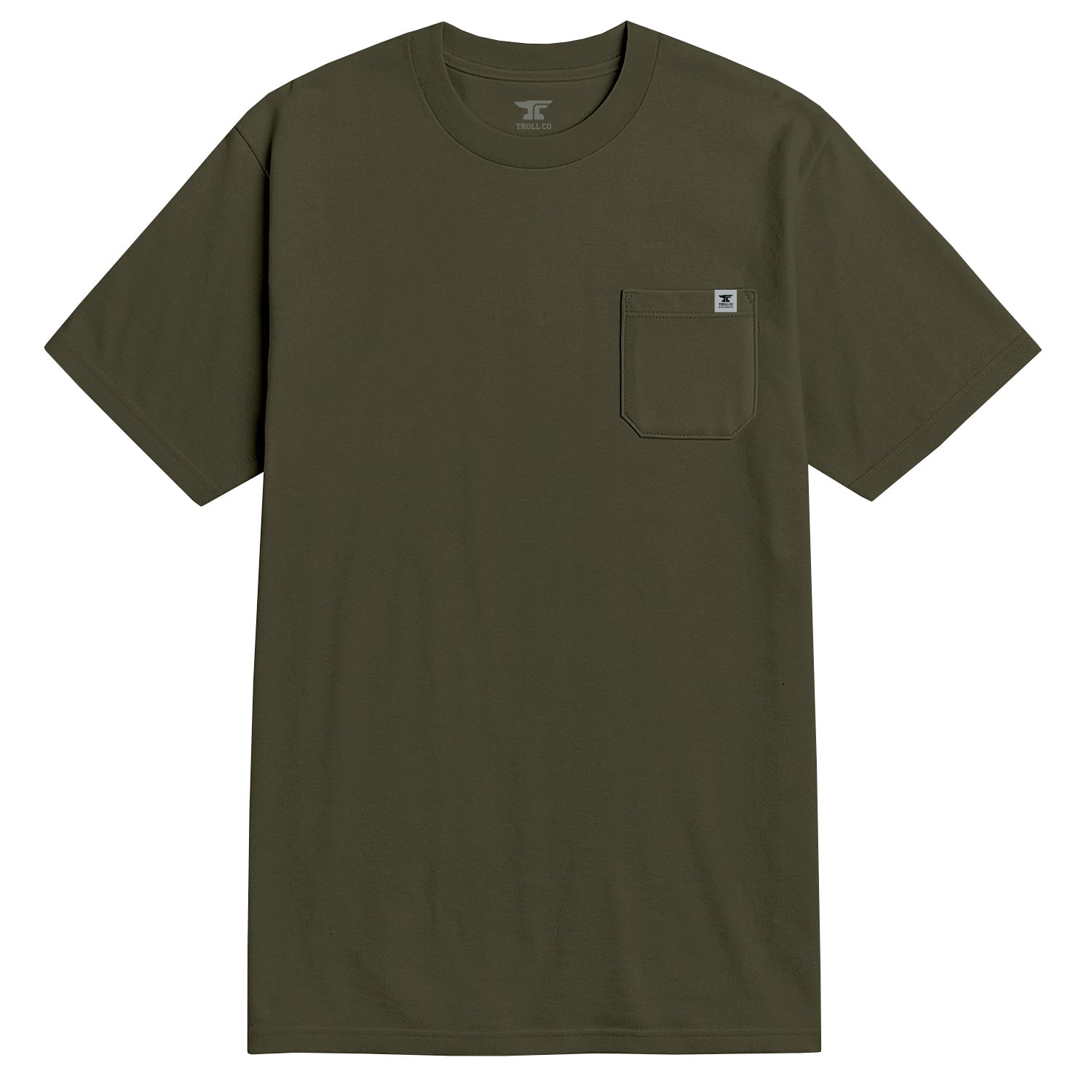 Men's Pocket T-Shirt - Color: Military Green