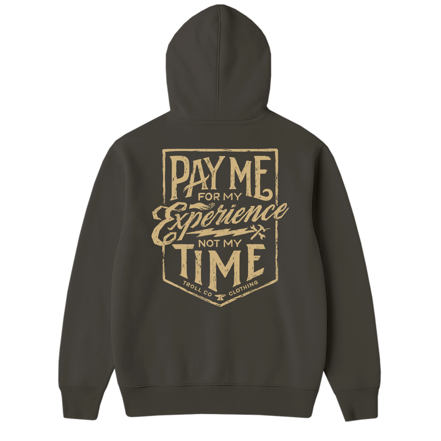 Men's Pay Me Hoodie | Color: Tar