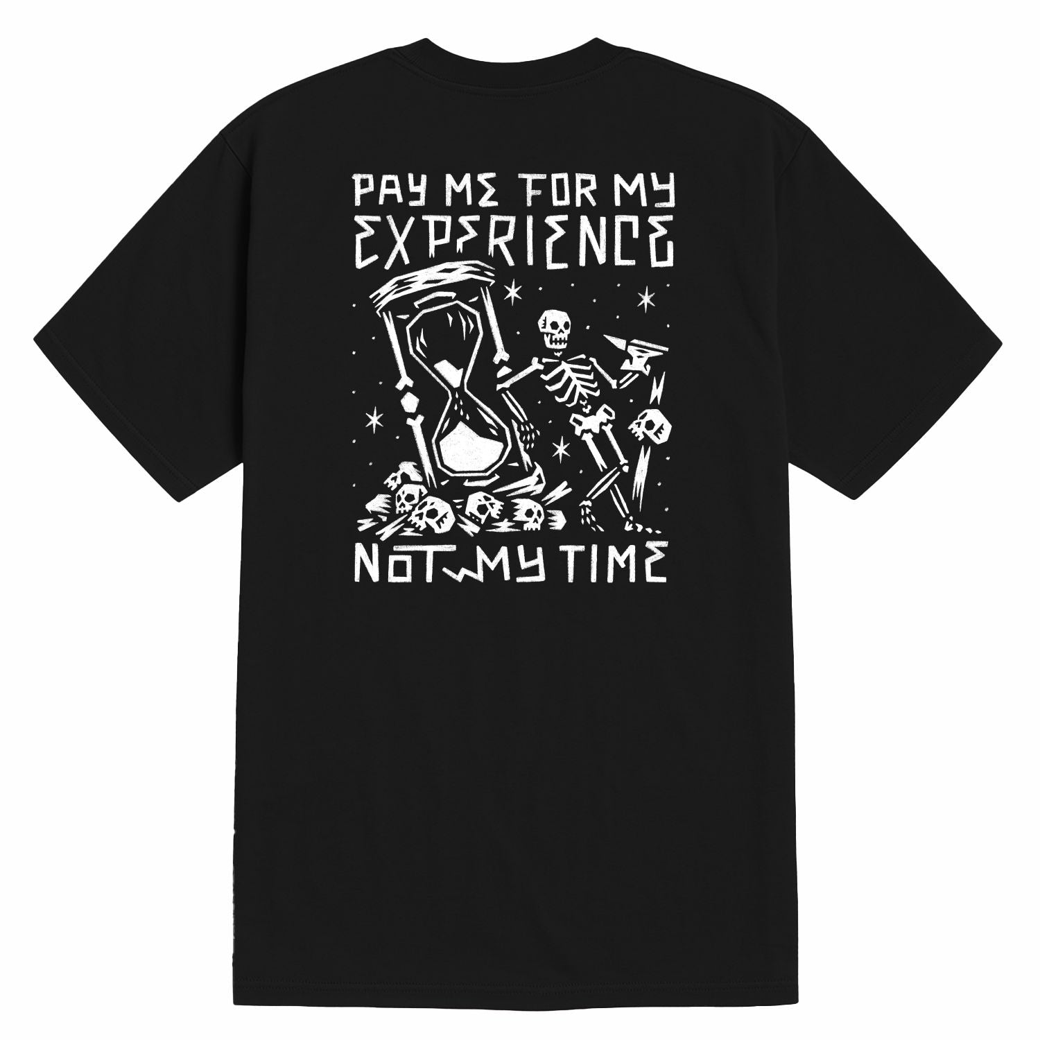 Men's Pay Me Hourglass T-Shirt - Color: Black