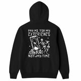 Men's Pay Me Hourglass Hoodie - Color: Black
