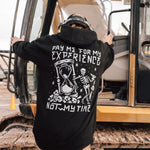 Men's Pay Me Hourglass Hoodie - Color: Black