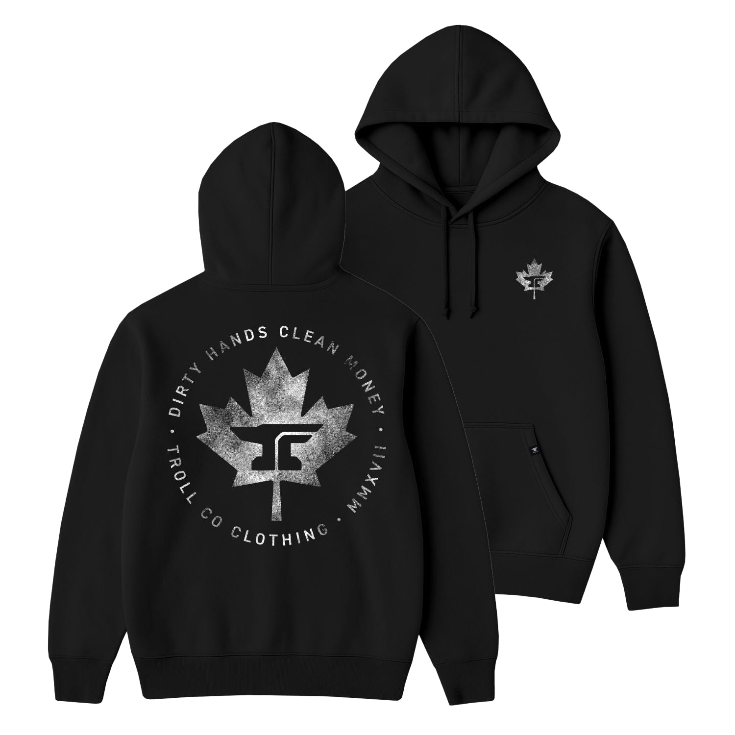 Men's DHCM Anvil Leaf Hoodie - Black