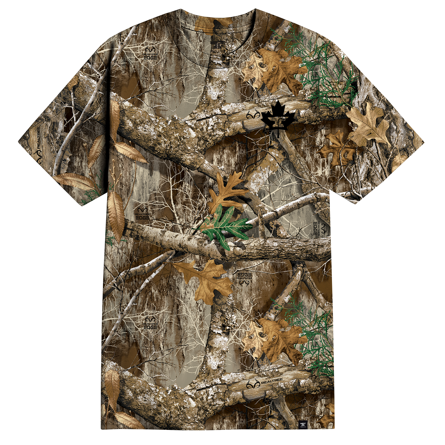 Men's DHCM Anvil Leaf Realtree T-Shirt - Color: Edge
