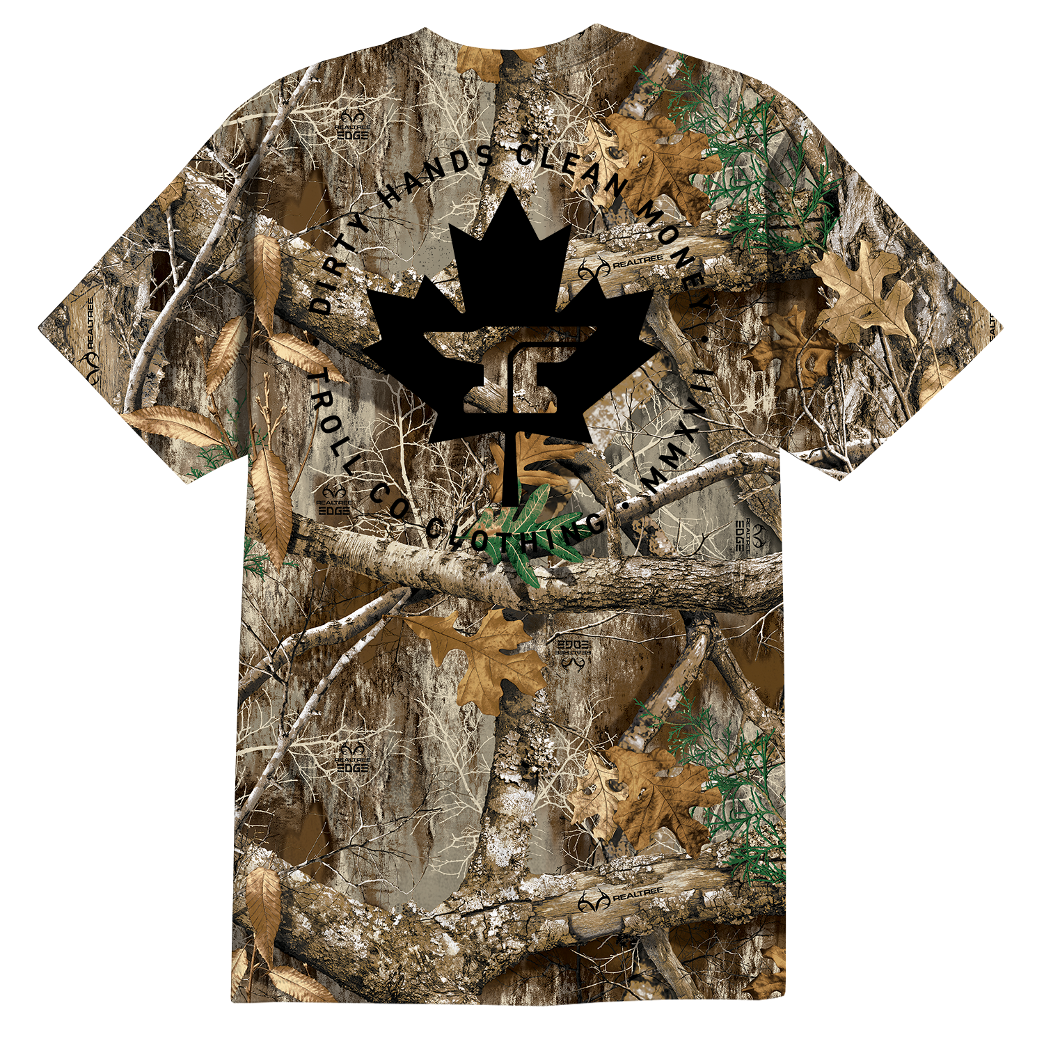 Men's DHCM Anvil Leaf Realtree T-Shirt - Color: Edge