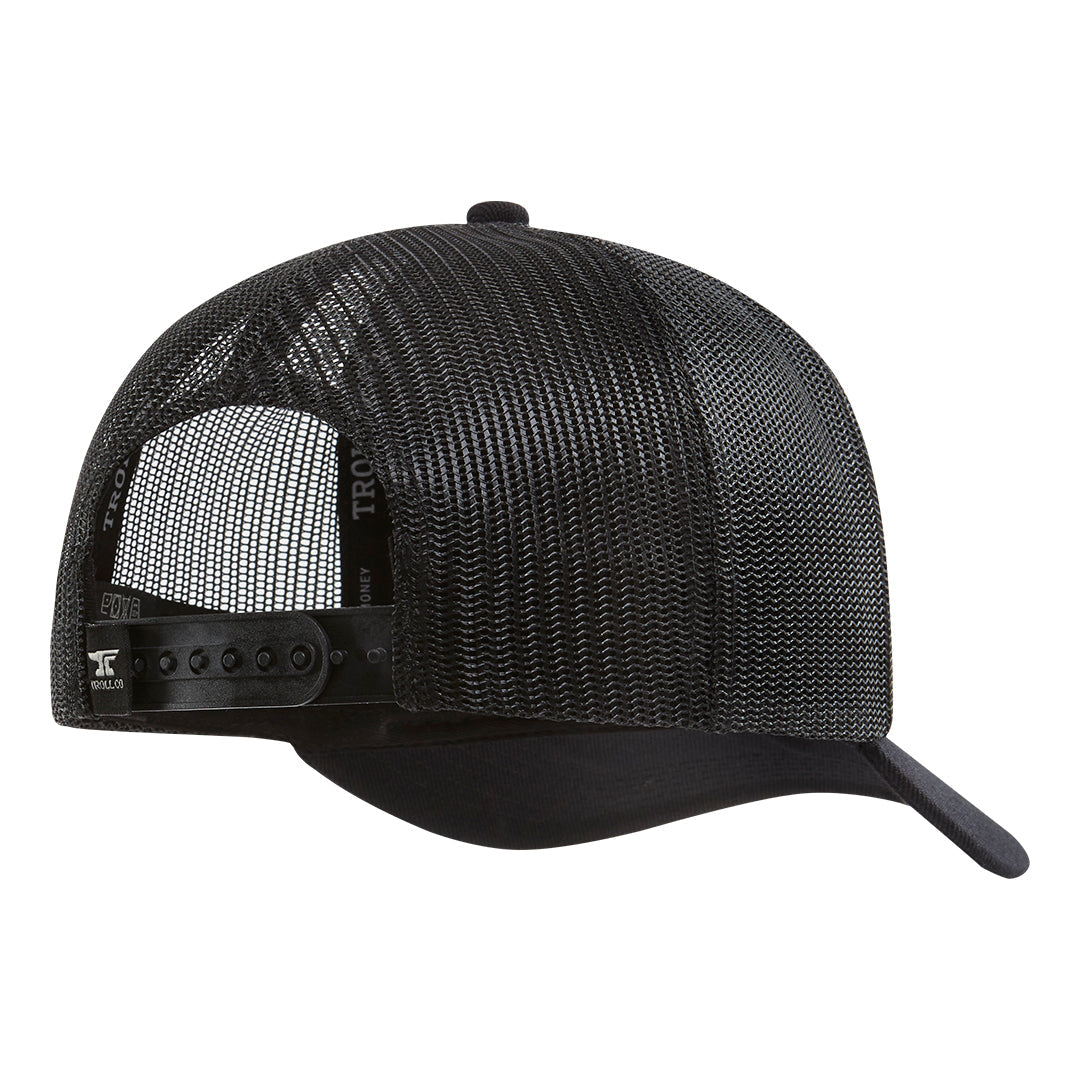 BC Bottoms Up Curved Brim Trucker Hat | Color: Black