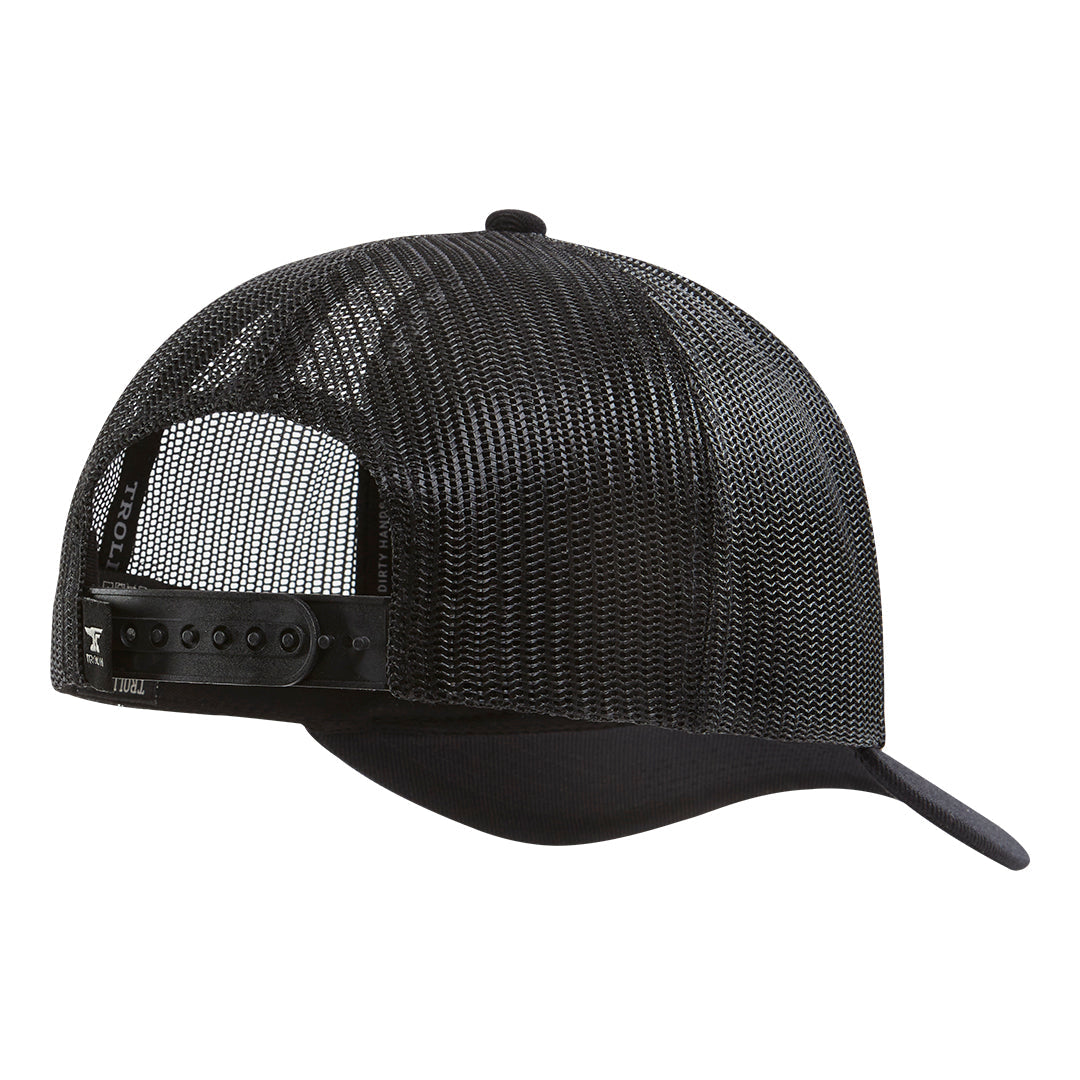 DHCM Wrench Curved Brim Trucker Hat | Color: Black