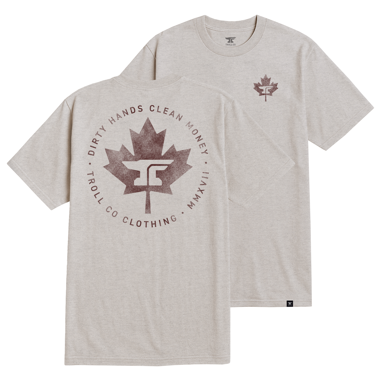 Men's DHCM Anvil Leaf T-Shirt - Color: Sand Heather