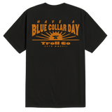 Men's Blue Collar Sun T-Shirt - Color: Black