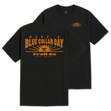 Men's Blue Collar Sun T-Shirt - Color: Black