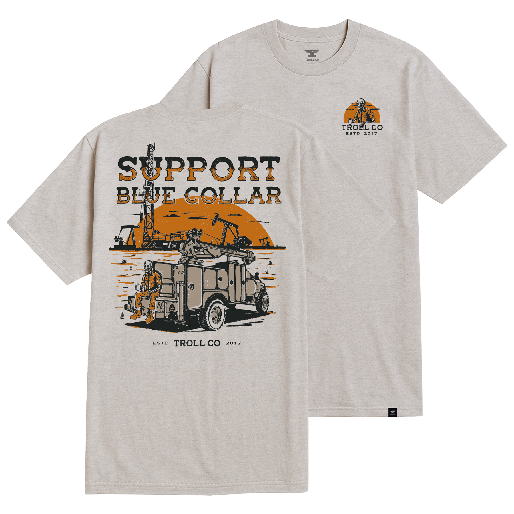 Men's SBC Oil Rig T-Shirt - Color: Sand Heather