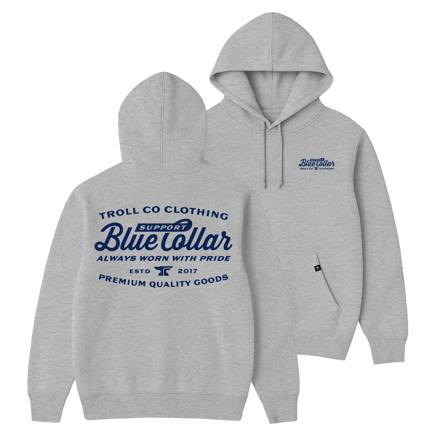 Men's SBC Worn Proud Hoodie - Color: Gray Heather