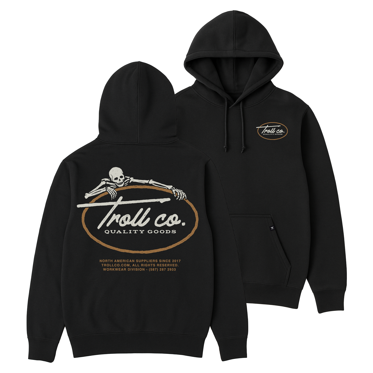 Men's Quality Goods Hoodie - Color: Black
