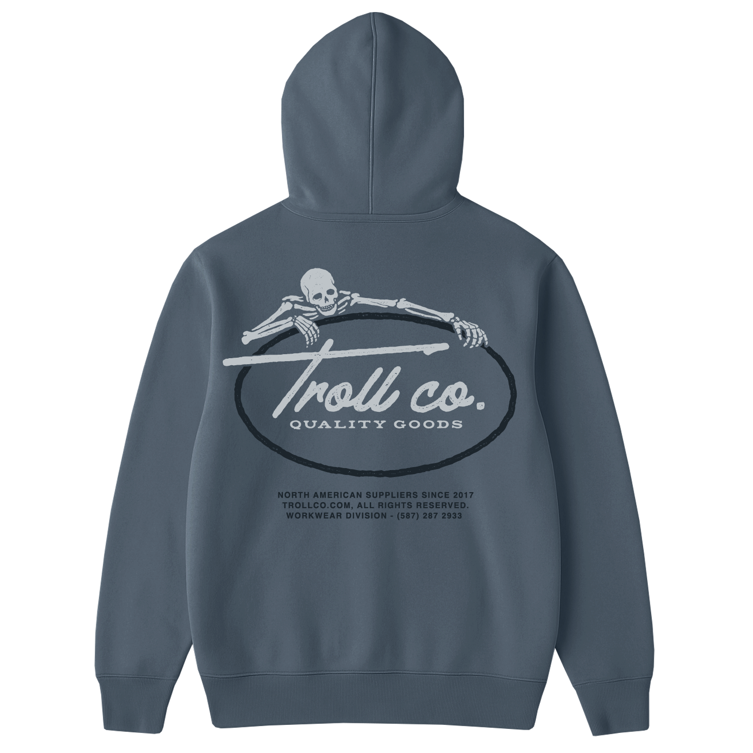 Men's Quality Goods Hoodie - Color: Slate Blue