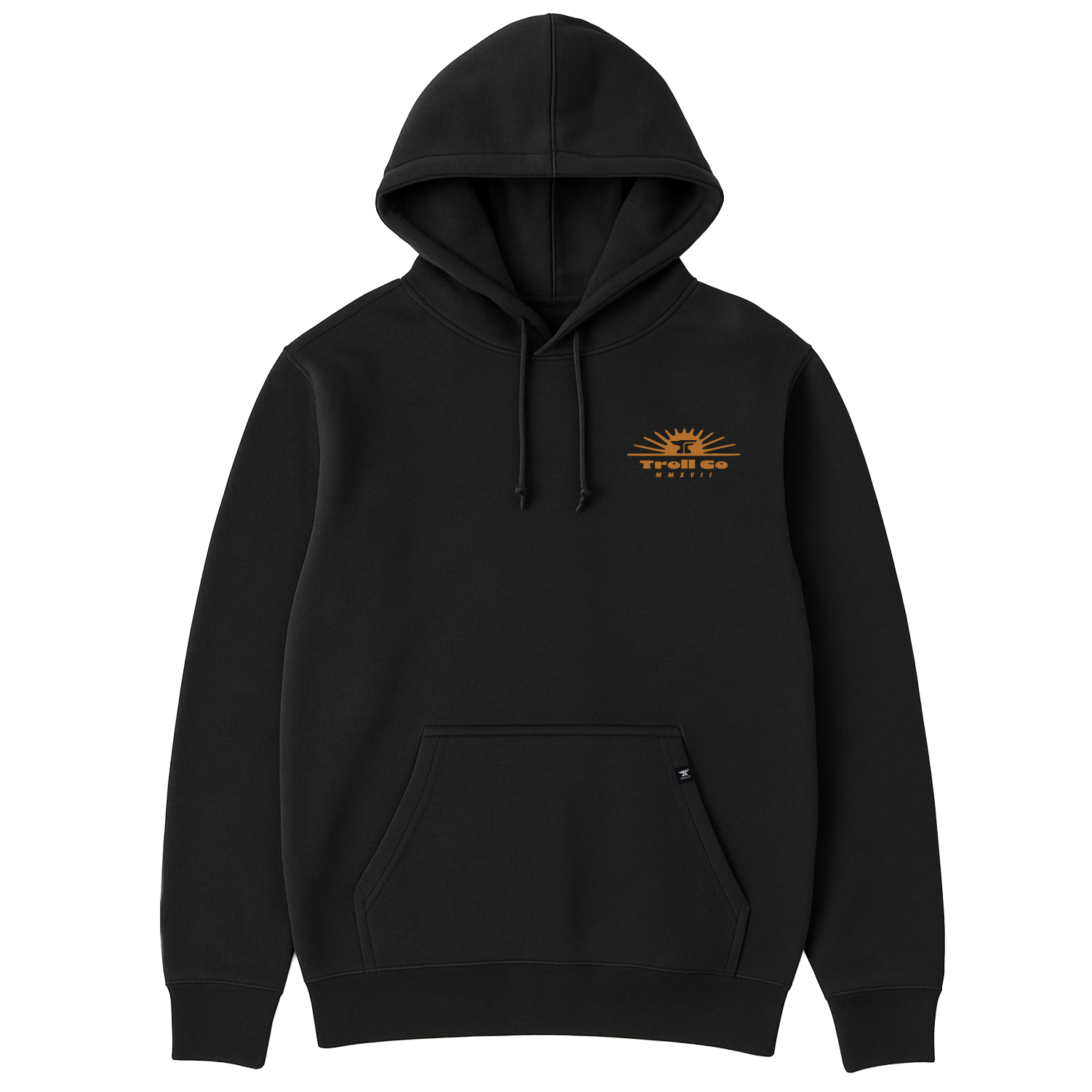 Men's Blue Collar Sun Hoodie | Color: Black