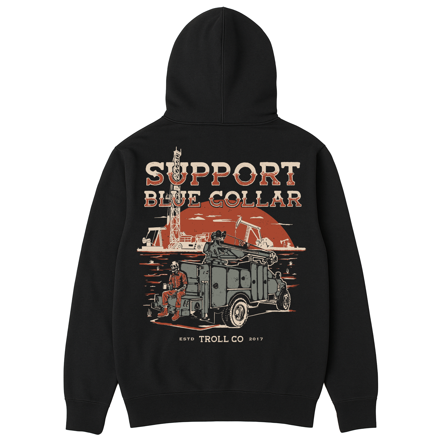 Men's SBC Oil Rig Hoodie - Color: Black