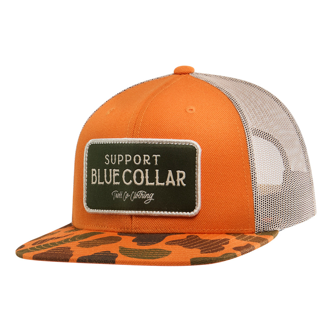 SBC Barricade Trucker Hat - Color: Orange Camo Tan