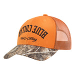 BC Bottoms Up Realtree® Curved Brim Trucker Hat - Color: Hunter Orange Edge