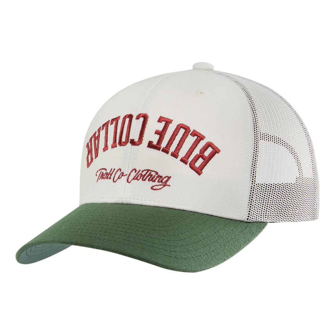 BC Bottoms Up Curved Brim Trucker Hat - Color: Natural Pine