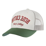 BC Bottoms Up Curved Brim Trucker Hat - Color: Natural Pine