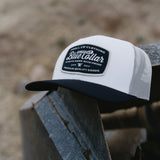 SBC Worn Proud Curved Brim Trucker Hat | Color: Natural Black
