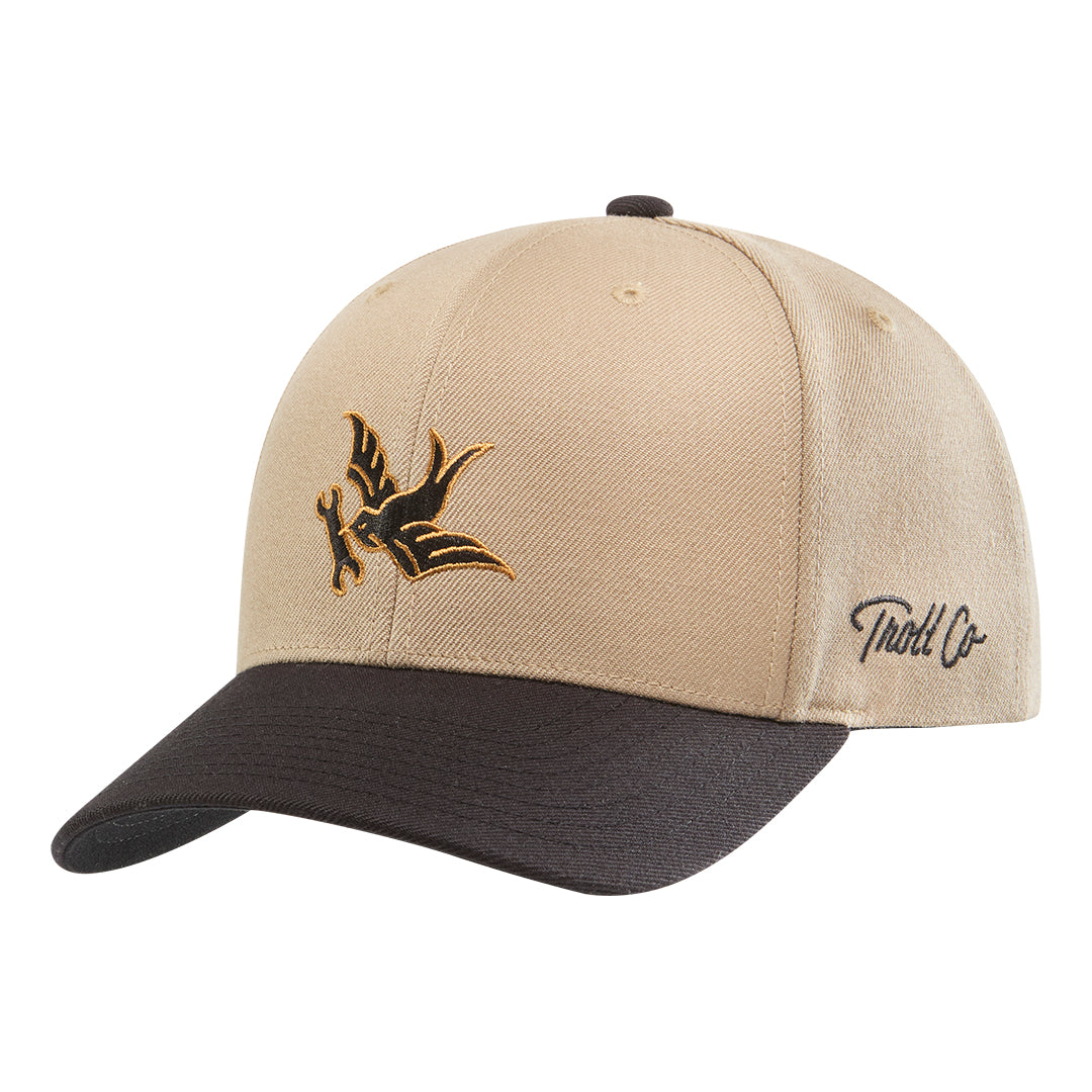 Sparrow Curved Brim Hat - Color: Putty Black