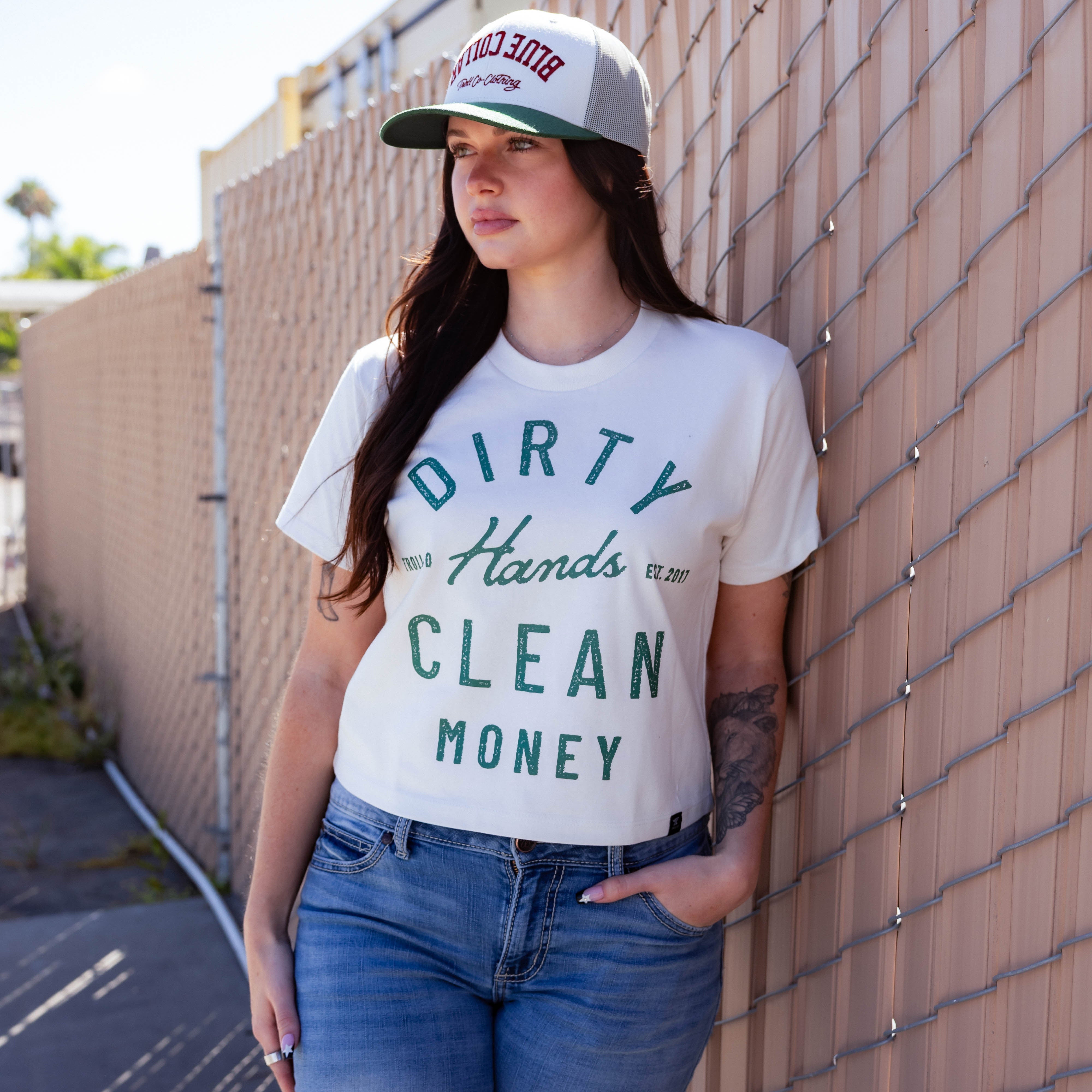 Women's DHCM Juno Heavyweight Boxy T-Shirt | Color: Bone