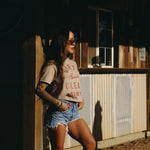 Women's DHCM Juno Heavyweight Boxy T-Shirt | Color: Tan