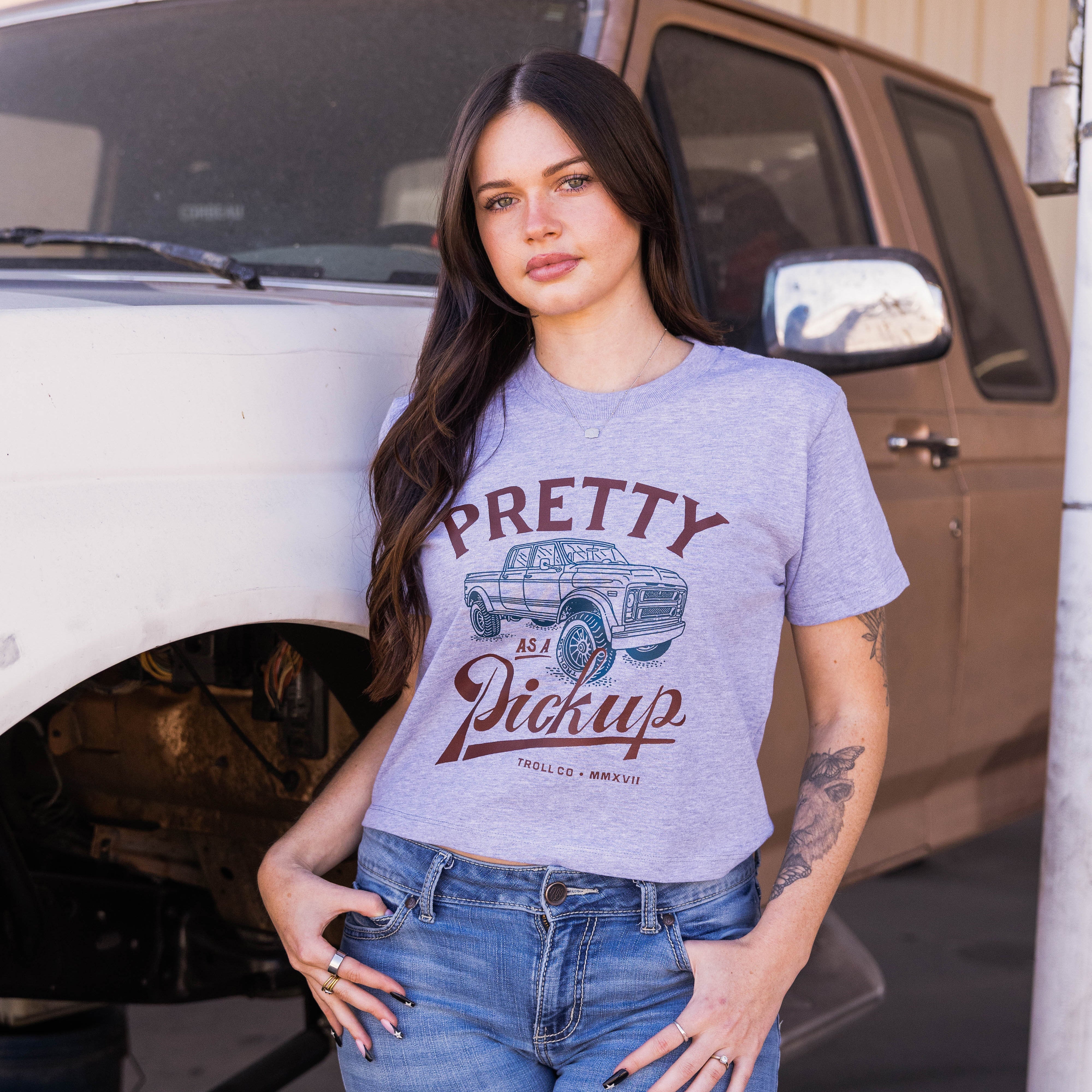 Women's Pickup 2.0 Heavyweight Boxy T-Shirt | Color: Gray Heather