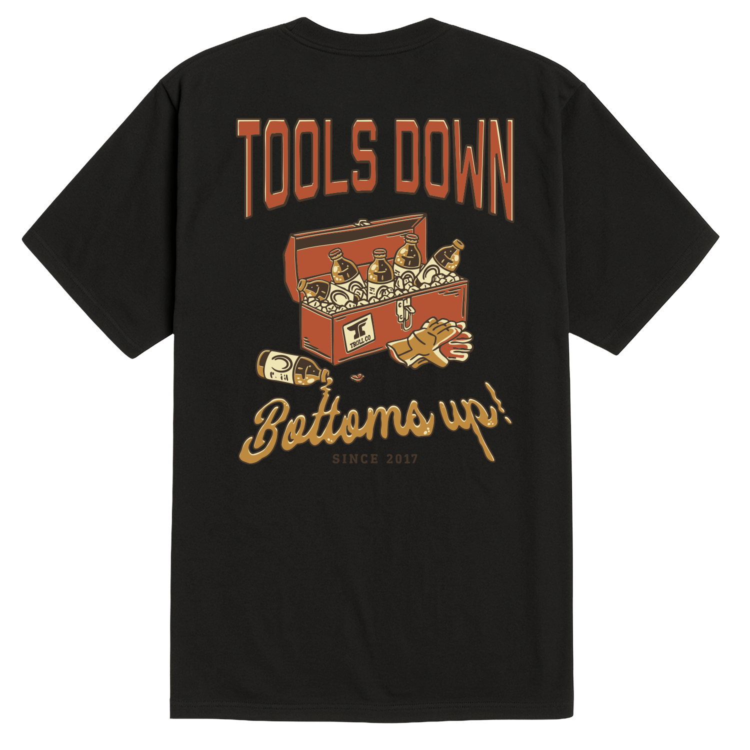 Men's Tools Down T-Shirt - Color: Black