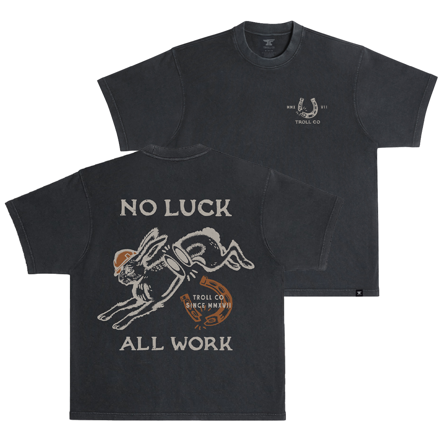 Men's Nolaw Hops Heavyweight Pigment Dye T-Shirt - Color: Black