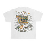 Men's Days Off Lodge Heavyweight Pigment Dye T-Shirt - Color: White