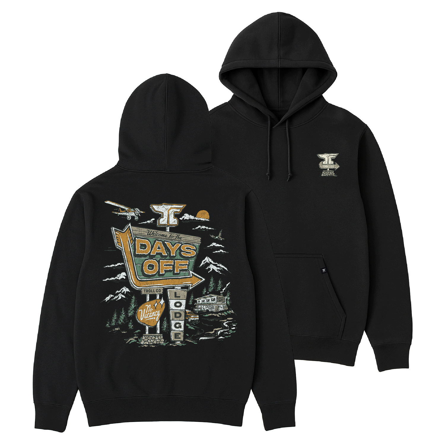 Men's Days Off Lodge Hoodie - Color: Black
