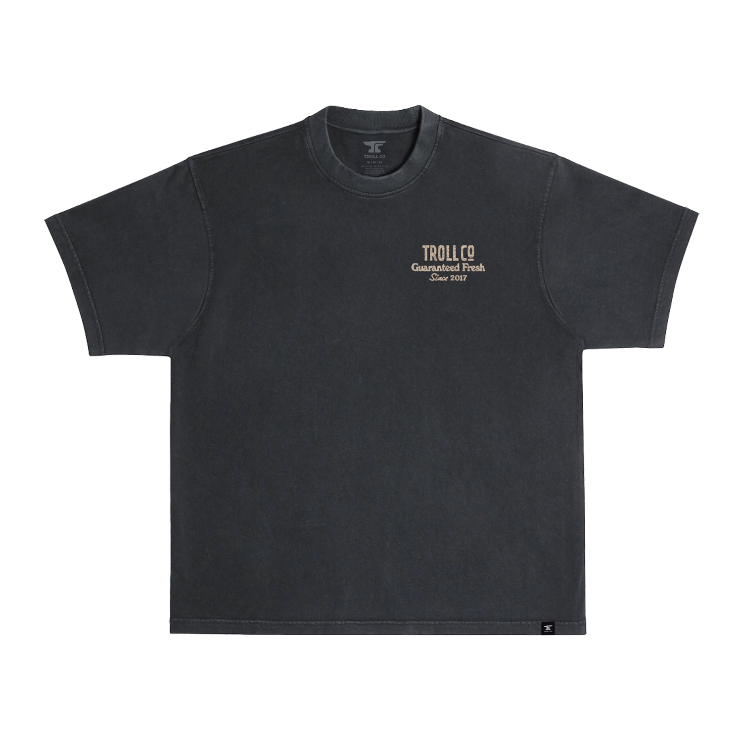 Men's Guaranteed Fresh Heavyweight Pigment Dye T-Shirt - Color: Black
