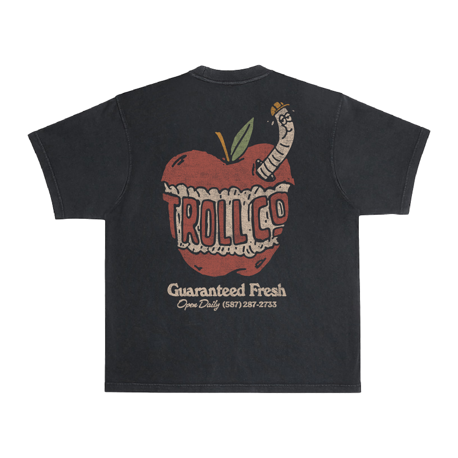 Men's Guaranteed Fresh Heavyweight Pigment Dye T-Shirt - Color: Black