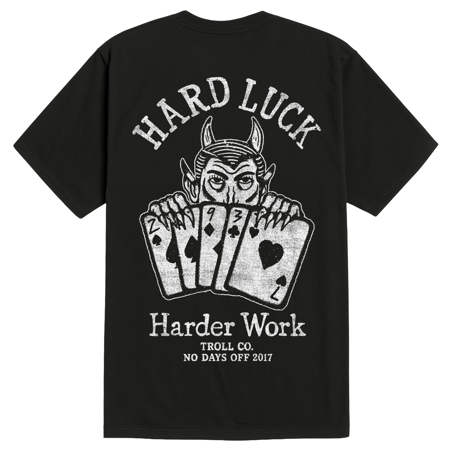 Men's Hard Luck T-Shirt - Color: Black