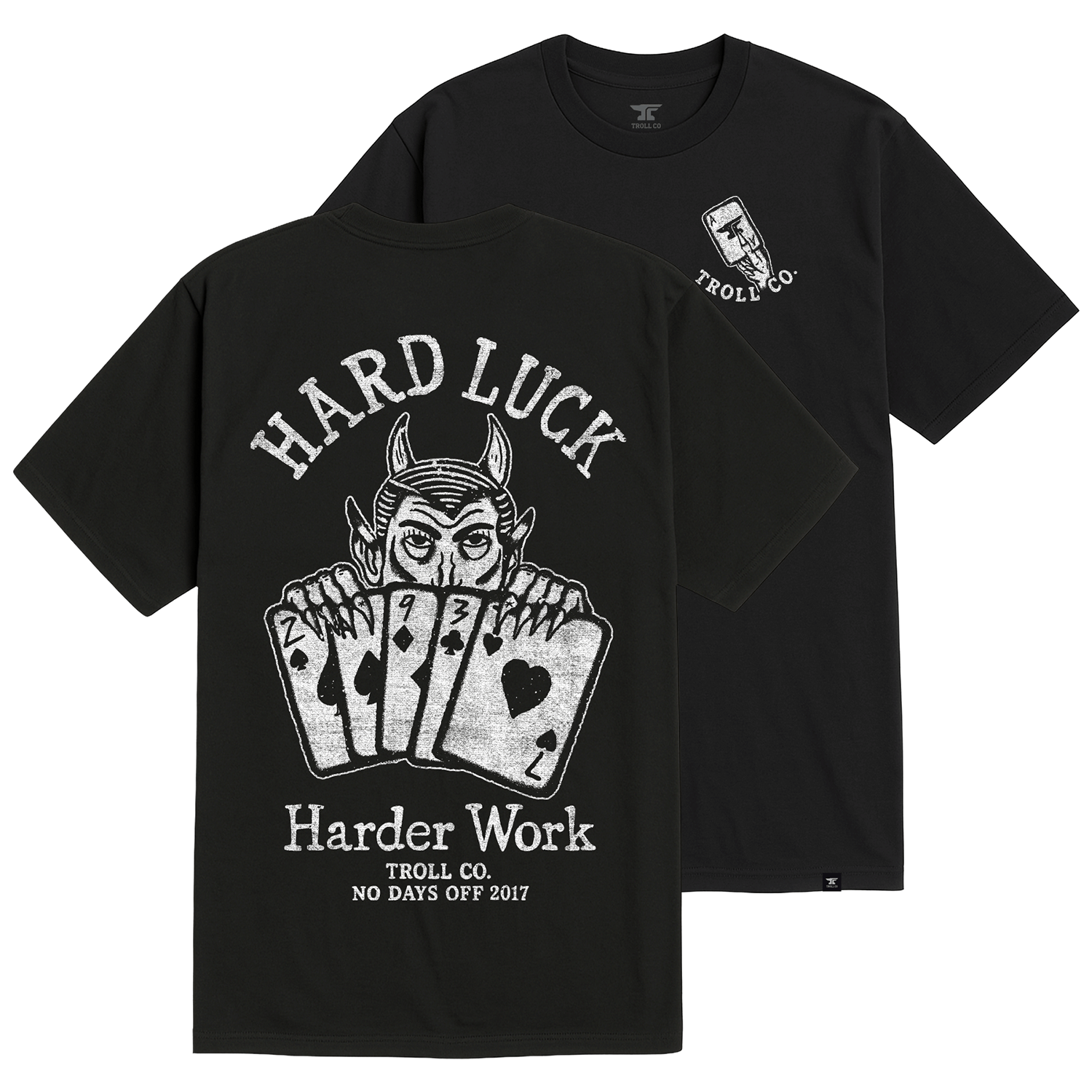 Men's Hard Luck T-Shirt - Color: Black