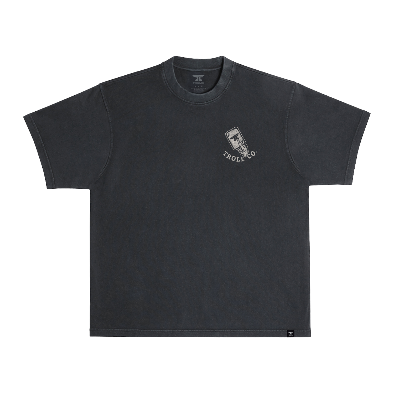 Men's Hard Luck Heavyweight Pigment Dye T-Shirt - Color: Black