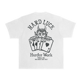 Men's Hard Luck Heavyweight Pigment Dye T-Shirt - Color: White