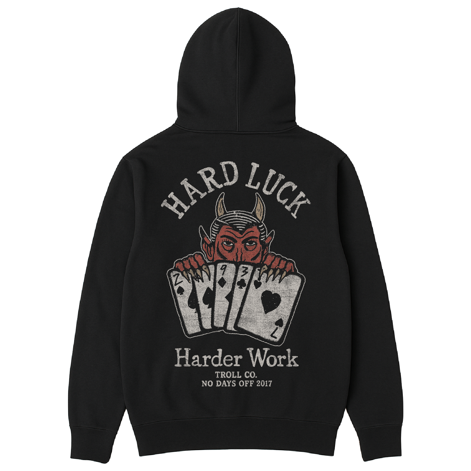 Men's Hard Luck Hoodie - Color: Black