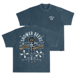Men's Shower Beers Heavyweight Pigment Dye T-Shirt - Color: Midnight Navy