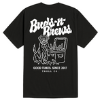 Men's Buds N Brews T-Shirt - Color: Black