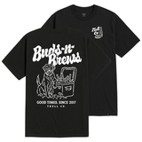 Men's Buds N Brews T-Shirt - Color: Black